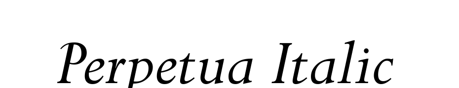 Perpetua Italic Font Download Free